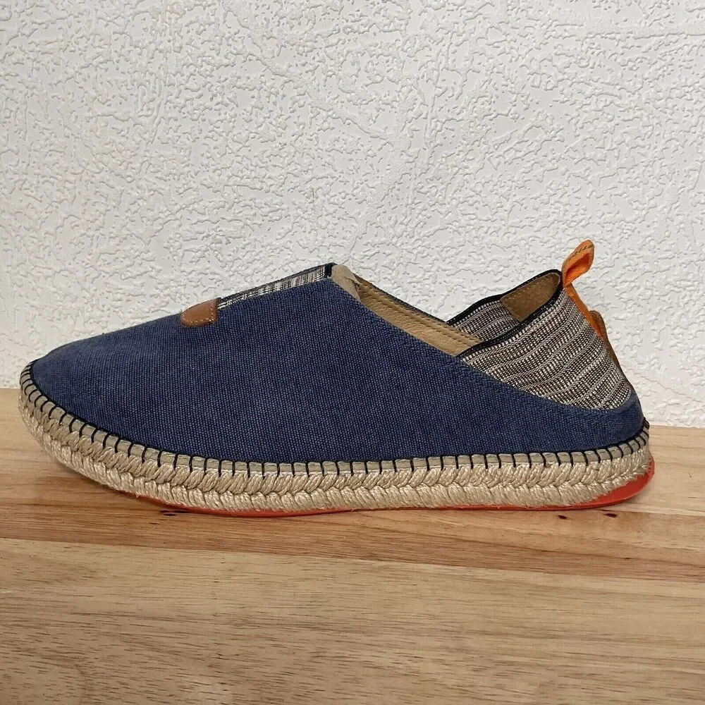 Instint Denim Espadrille Flats‎ Sneakers Spain Women Size 46/US14 Blue/Orange